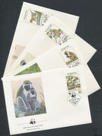 1986 WWF Majmok Sor Mi 184-187 4 FDC - Altri & Non Classificati