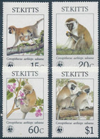 ** 1986 WWF: Majom Sor + 4 Db FDC Mi 184-187 - Altri & Non Classificati