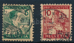 O 1915 Pro Juventute Sor Mi 128-129 - Altri & Non Classificati