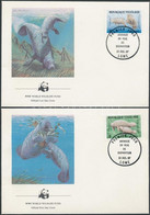 1987 WWF Afrikai Manátusz Sor 4 FDC-n Mi 2042-2045 - Other & Unclassified