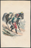 Cca 1840 Hippolyte Bellangé (1800-1866)-Andrew Best Leloir (?-?): Garde D'Honnoeur 1814, Kézzel Színezett Fametszet, Pap - Prints & Engravings