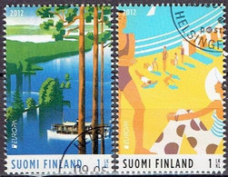 FINLAND #   FROM 2012 STAMPWORLD 2195-96 - Oblitérés