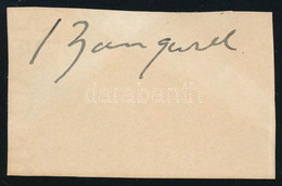 Israel Zangwill (1864-1926) Cionista író Aláírása Kivágáson / Zionist Writer Autograph Signature - Altri & Non Classificati