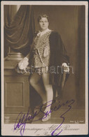 Cca 1916 Alfred Piccaver (1884-1958) Brit-amerikai Opera énekes Aláírt Fotólapja, 13x9 Cm/ Autograph Signature Of Alfred - Altri & Non Classificati