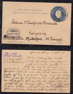 Argentina 1902 Stationery Postcard BUENOS AIRES To LEIPZIG Germany - Cartas & Documentos