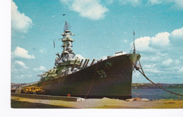 USS Massachusetts CPSM 1972 - Warships
