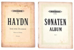 Haydn. Sechs Leichte Divertimenti. Klavier Zu 2 Händen. 32p + Sonaten - Album. Sammlung Der Beliebtesten Sonaten Für Pia - Other & Unclassified