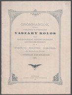 1892 Örömhangok Melyekkel Főméltóságú és Főtisztelendő Vaszary Kolos Urat Magyarország Hercegprímását, Esztergomi érseke - Unclassified