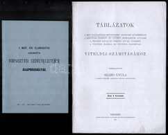 1900-1901 Magyar Királyi Államvasutak Fogyasztási Szövetkezetének Alapszabályai, Viteldíj-számítási Táblázatai, és 1901  - Unclassified