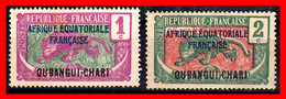 AFRICA ECUATORIAL  ( FRANCIA COLONIAS ) CONGO MEDIO AÑO 1915 CON LA  SOBRECARGA OUBANGUI-CHARI-TCHAD - Ongebruikt