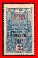 AFRICA ECUATORIAL  ( FRANCIA COLONIAS ) CONGO MEDIO AÑO 1915 CON LA  SOBRECARGA OUBANGUI-CHARI-TCHAD - Neufs
