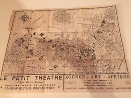 CARTE - DE LA VILLE D'ALGER EN ALGERIE VERS 1946 - Karten/Atlanten