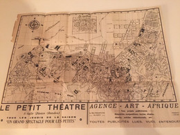 CARTE - DE LA VILLE D'ALGER EN ALGERIE VERS 1946 - Maps/Atlas