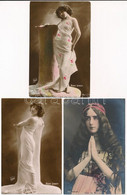 ** 12 Db RÉGI Külföldi Színésznő Motívum Képeslap: Mary Irber, Cléo De Mérode, Mata Hari / 12 Pre-1945 Motive Postcards: - Unclassified