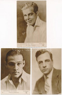 ** 10 Db RÉGI Motívum Képeslap: Külföldi Színészek / 10 Pre-1945 Motive Postcards: European And American Actors - Unclassified