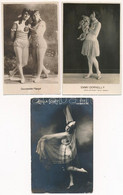 **, * 9 Db RÉGI Külföldi Színésznő Motívum Képeslap, Kabaré Táncosok / 9 Pre-1945 Motive Postcards: Actresses, Cabaret D - Unclassified