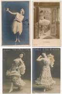 ** 7 Db RÉGI Külföldi Színésznő Motívum Képeslap, Kabaré Táncosok / 7 Pre-1945 Motive Postcards: Actresses, Cabaret Danc - Unclassified