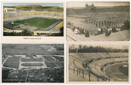 **, * 6 Db Főleg RÉGI Sport Motívum Képeslap: Európai Stadionok és Szobrok / 6 Mostly Pre-1945 Sport Motive Postcards: E - Unclassified
