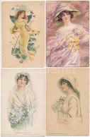 ** 6 Db RÉGI Művész Motívum Képeslap: Hölgyek / 6 Pre-1945 Art Motive Postcards: Lady (LeMunyon, Fidler) - Unclassified