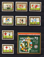 YEMEN ARAB REPUBLIC - NHM 1980 FOOTBALL WORLD CHAMPIONSHIP ARGENTINA SET AND MS - Yemen