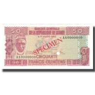 Billet, Guinea, 50 Francs, 1960, 1960-03-01, Specimen, KM:12s, NEUF - Guinea