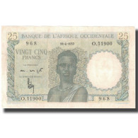 Billet, French West Africa, 25 Francs, 1953-04-10, KM:38, TTB - Stati Dell'Africa Occidentale