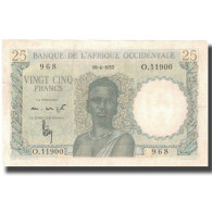 Billet, French West Africa, 25 Francs, 1953-04-10, KM:38, TTB - États D'Afrique De L'Ouest