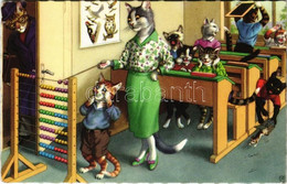 T2 Cat School - Modern Postcard - Zonder Classificatie