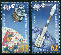 BULGARIA 1991  Europa: Space Used.  Michel 3901-02 - Usati