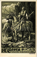 ** T2 Hl. Georg. Patron D. Reiterei / Saint George Litho S: F. Quidenus - Zonder Classificatie