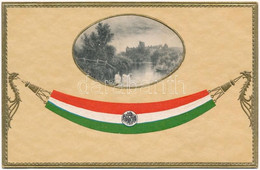 ** T1 Magyar Zászló, Dombornyomott / Hungarian Flag, Emb. - Unclassified