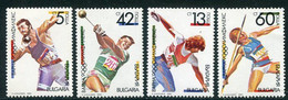 BULGARIA 1990 OLYMPHILEX Exhibition MNH / **.  Michel 3866-69 - Unused Stamps