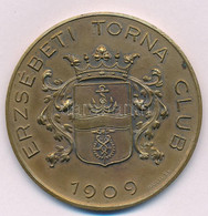 ~1920-1930. "Erzsébeti Torna Club 1909 / II" Br Emlékérem "HAWEL BP" Gyártói Jelzéssel (48mm) T:2 - Non Classés