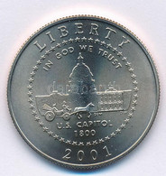 Amerikai Egyesült Államok 2001P 1/2$ Cu-Ni "Kapitólium Látogató Központ" T:1 USA 2001P 1/2 Dollar Cu-Ni "Capitol Visitor - Unclassified