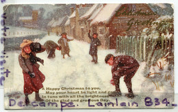 - Greetings, A Happy Christmas To You - épaisse, Enfants, Edition OILETTE, Noél, écrite,1909, BE, Scans. - Autres & Non Classés