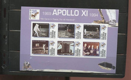 Sierra Leone Apollo 11 Astronauts Moon Landing 25th Anniversary Imperforate Souvenir Sheet Block MNH 1994 A04s - Ohne Zuordnung