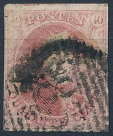 [O TB] N° 5a, 40c Carmin-rose Pâle. Margé Et Obl 'P83' Mons - Cote: 625€ - 1849-1850 Medallones (3/5)