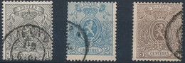 [O SUP] N° 23A/25A, Le Trio Dentelure 15 - Cote: 224€ - 1866-1867 Coat Of Arms