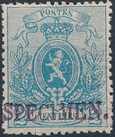 [** SUP] N° 24, 2c Bleu Avec Surcharge 'Specimen'. Rare Sans Charnière - Cote: 190€ - 1866-1867 Coat Of Arms