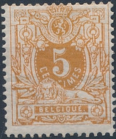 [* TB] N° 28B, 5c Ocre-rouge Vif - Très Frais - Cote: 80€ - 1869-1883 Leopold II