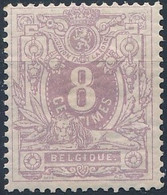 [** SUP] N° 29, 8c Violet - Fraîcheur Postale. Superbe - Cote: 230€ - 1869-1883 Leopold II