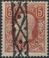 [O SUP] N° 37, 5F Brun-rouge. Obl Roulette Verticale. Signé Et Splendide - Cote: 925€ - 1869-1883 Leopold II