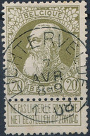 [O TB] N° 75, Obl Centrale 'Lichtervelde', Coba ++4 € - 1905 Thick Beard