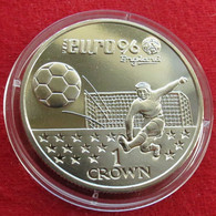 Gibraltar 1 Crown 1996 Football Soccer EURO - Gibraltar