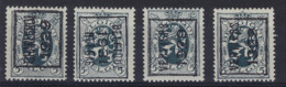 Heraldieke Leeuw Nr. 279 4 X TYPO Voorafgestempeld Met De Nrs. 210A , 247B En 2 X 214A Allen ** MNH In Zéér Goede Staat - Typos 1929-37 (Lion Héraldique)