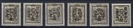 Nr. 280 (6x) België Typografische Voorafstempeling Nrs. 216B , 215B , 217A , 218A , 237B En 248B Allen ** MNH  ! - Typo Precancels 1929-37 (Heraldic Lion)