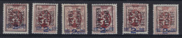 Nr. 315 (6x) België Typografische Voorafstempeling Nrs. 272A , 299A , 271B , 298A , 297A En 250A  Allen ** MNH  ! - Typo Precancels 1929-37 (Heraldic Lion)