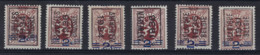 Nr. 315 (6x) België Typografische Voorafstempeling Nrs. 272A , 299A , 271B , 298A , 297A En 250A  Allen ** MNH  ! - Typos 1929-37 (Heraldischer Löwe)