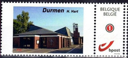 DUOSTAMP/MY STAMP** DURMEN  Église Paroissiale / Parochiekerk / Pfarrkirche / Parish Church - Heilig Hart Wijk - H. Hart - Postfris