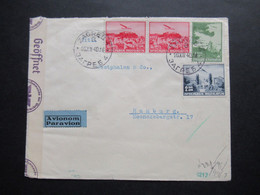 Jugoslawien 1940 Zensurbeleg / OKW Zensur / Mehrfachzensur Luftpost Zagreb An Westphalen & Co. In Hamburg - Lettres & Documents